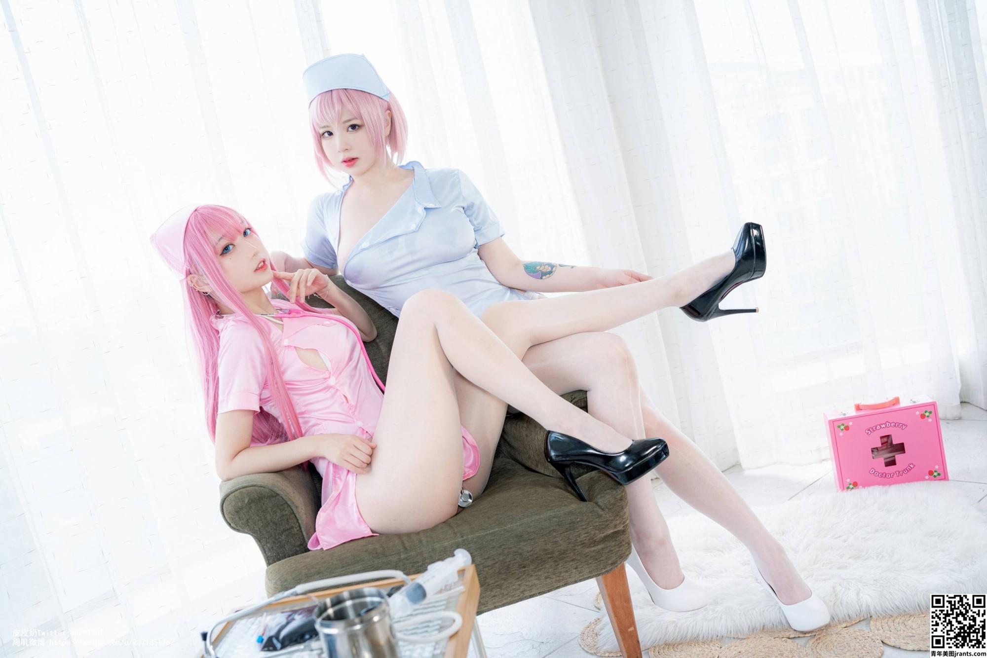 [Raccolta su Internet Serie]Ragazza dell&#8217;assistenza Pipi Nai e Tutu &#8220;Pink Blue Nurse&#8221; Esclusiva VIP[61P]