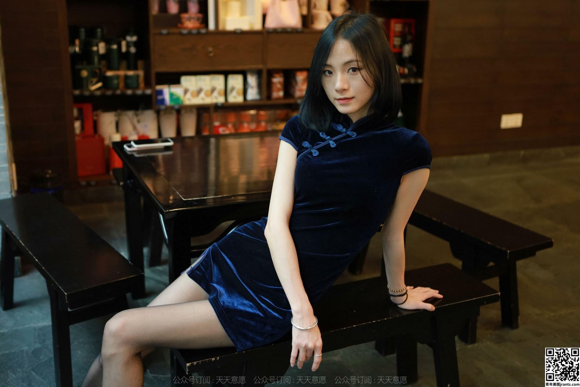 [IESS] 모델: Xiaoliu &#8220;Dark Blue Cheongsam&#8221;(81P)