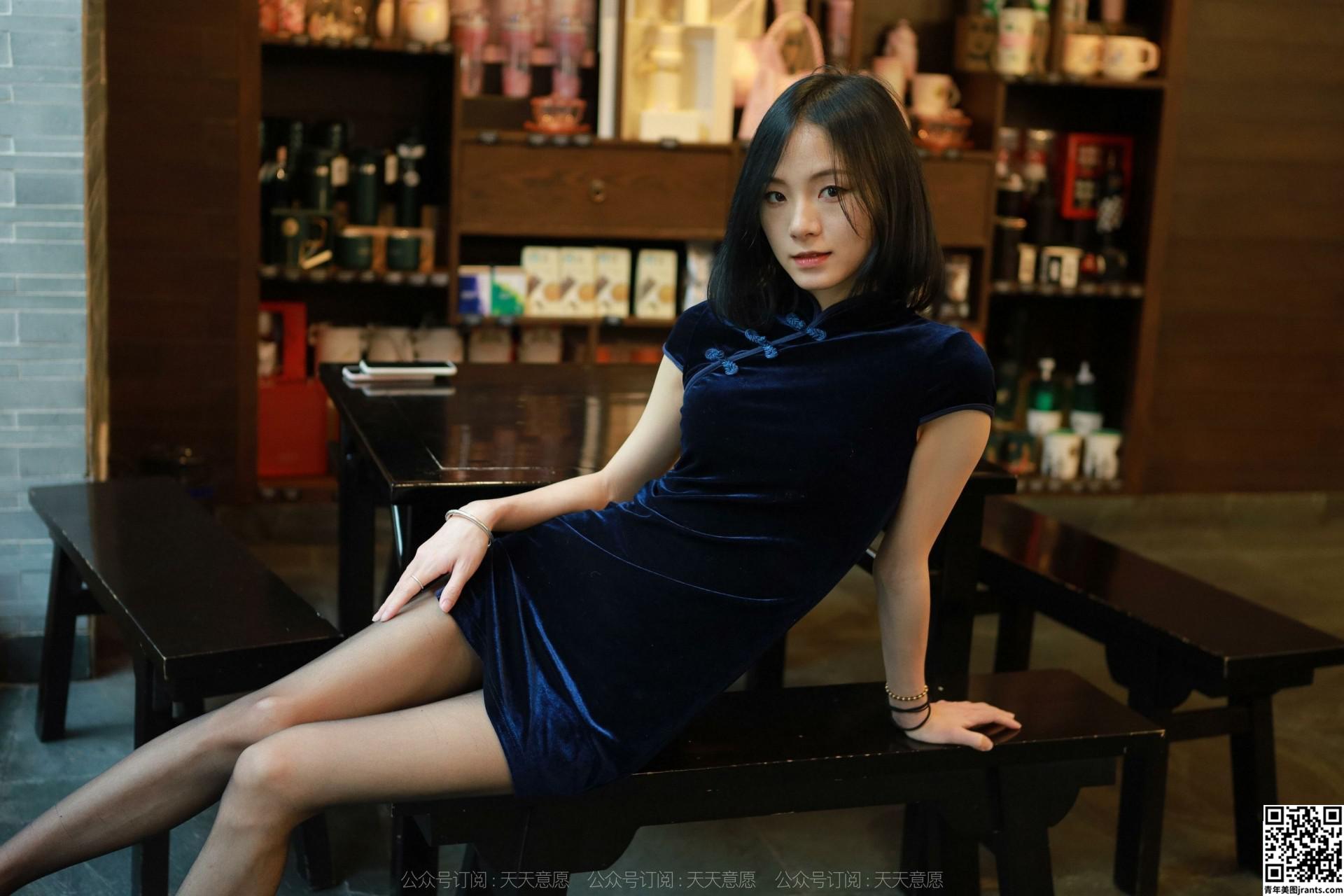 [IESS] 모델: Xiaoliu &#8220;Dark Blue Cheongsam&#8221;(81P)