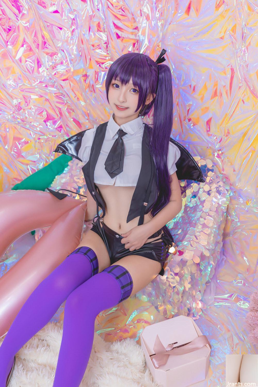 Kamikazaka Mafuyus „Purple Succubus“ entblößt ihre sexy Taille, um Ihre Aufmerksamkeit zu erregen (75P)