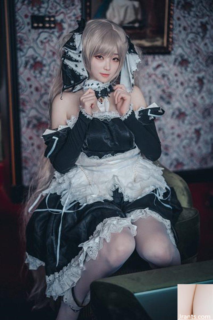 Bambi Azur Lane Cos Awesome God Restored Costume Goethe Maid (39P)