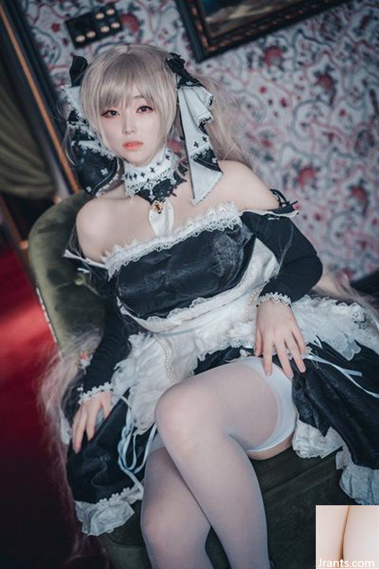 Bambi Azur Lane Cos Awesome God Restored Costume Goethe Maid (39P)