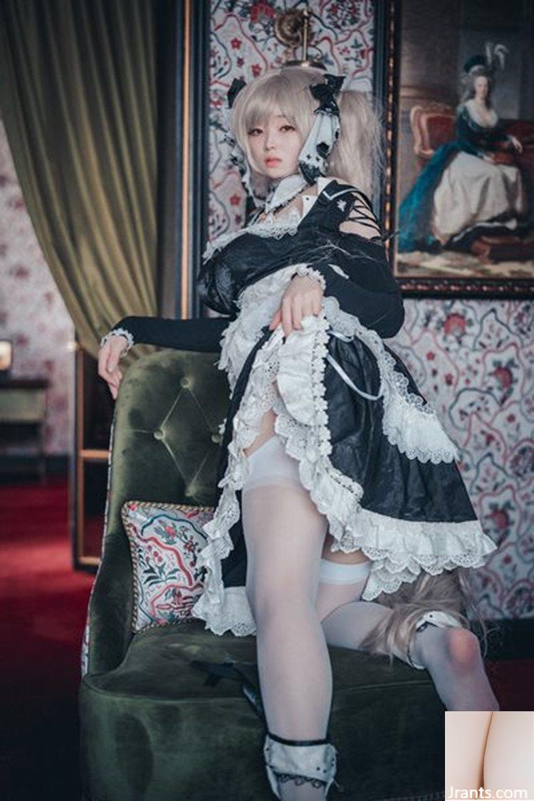 Bambi Azur Lane Cos Awesome God Restored Costume Goethe Maid (39P)