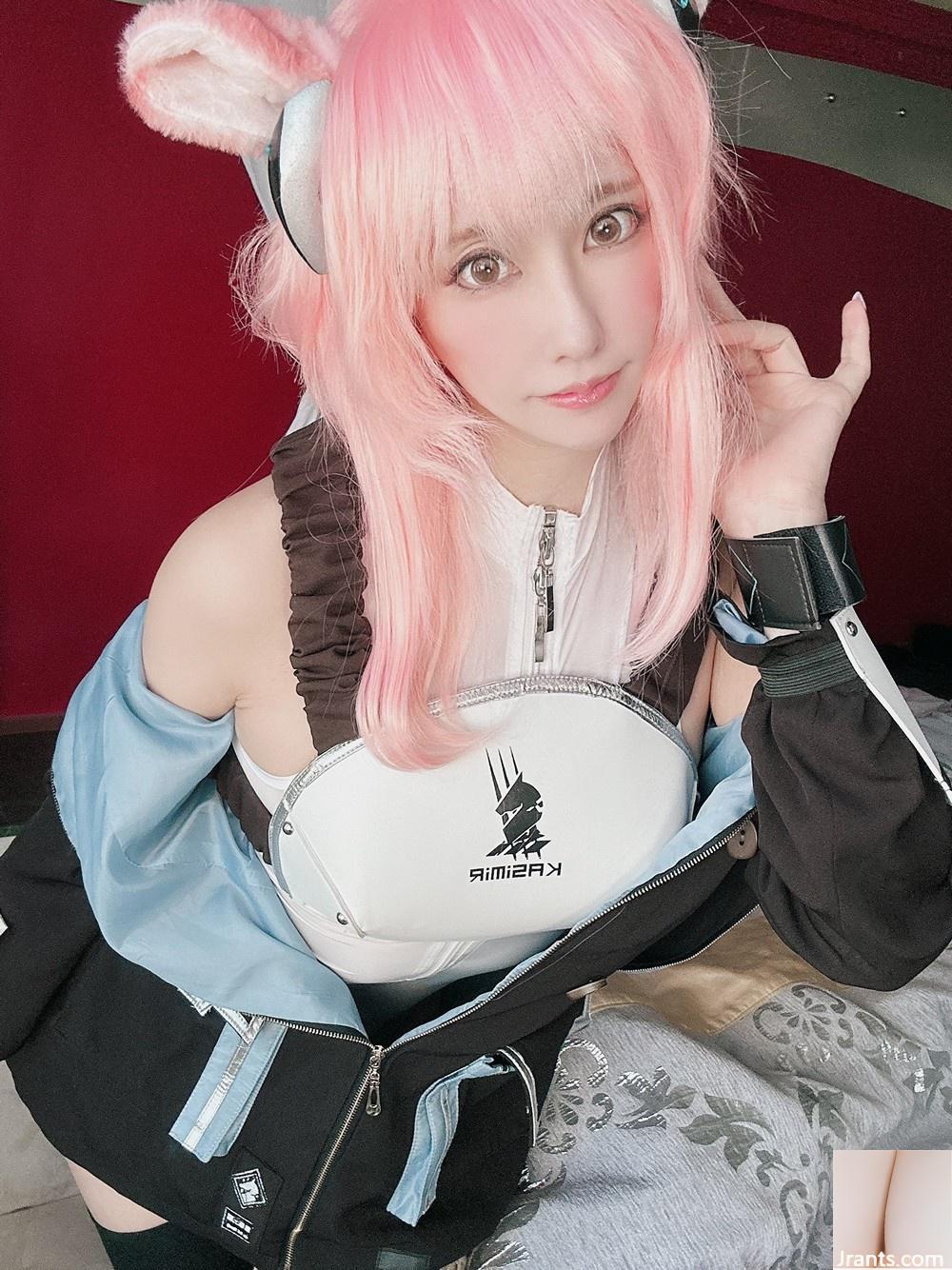 [林檎蜜紀]Le premier cosplay du justaucorps blanc transparent Ark Arknight de Tomorrow est hein