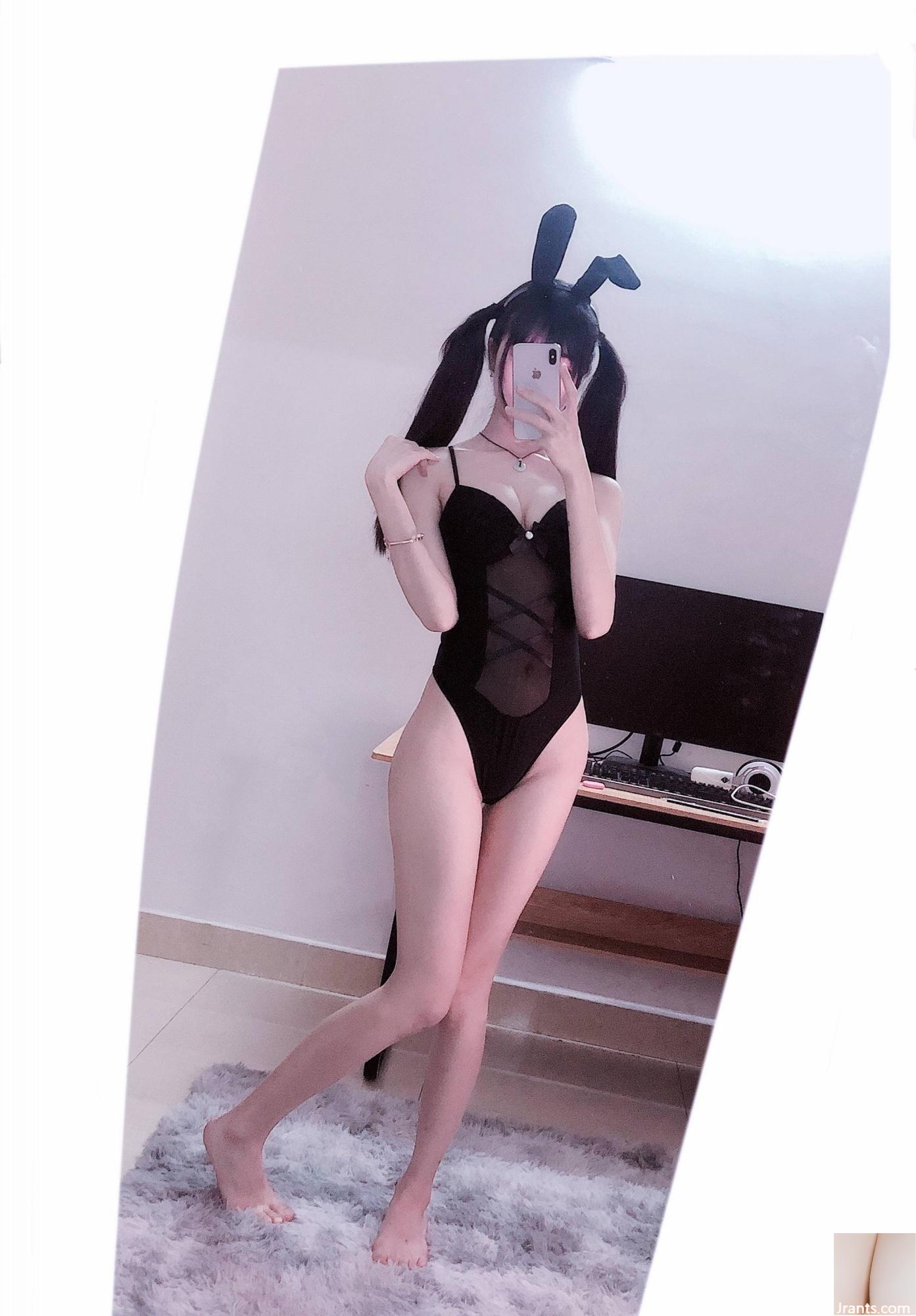 복지 소녀 Lulujiang &#8220;Black Silk Little Bunny&#8221;VIP 독점[22P]