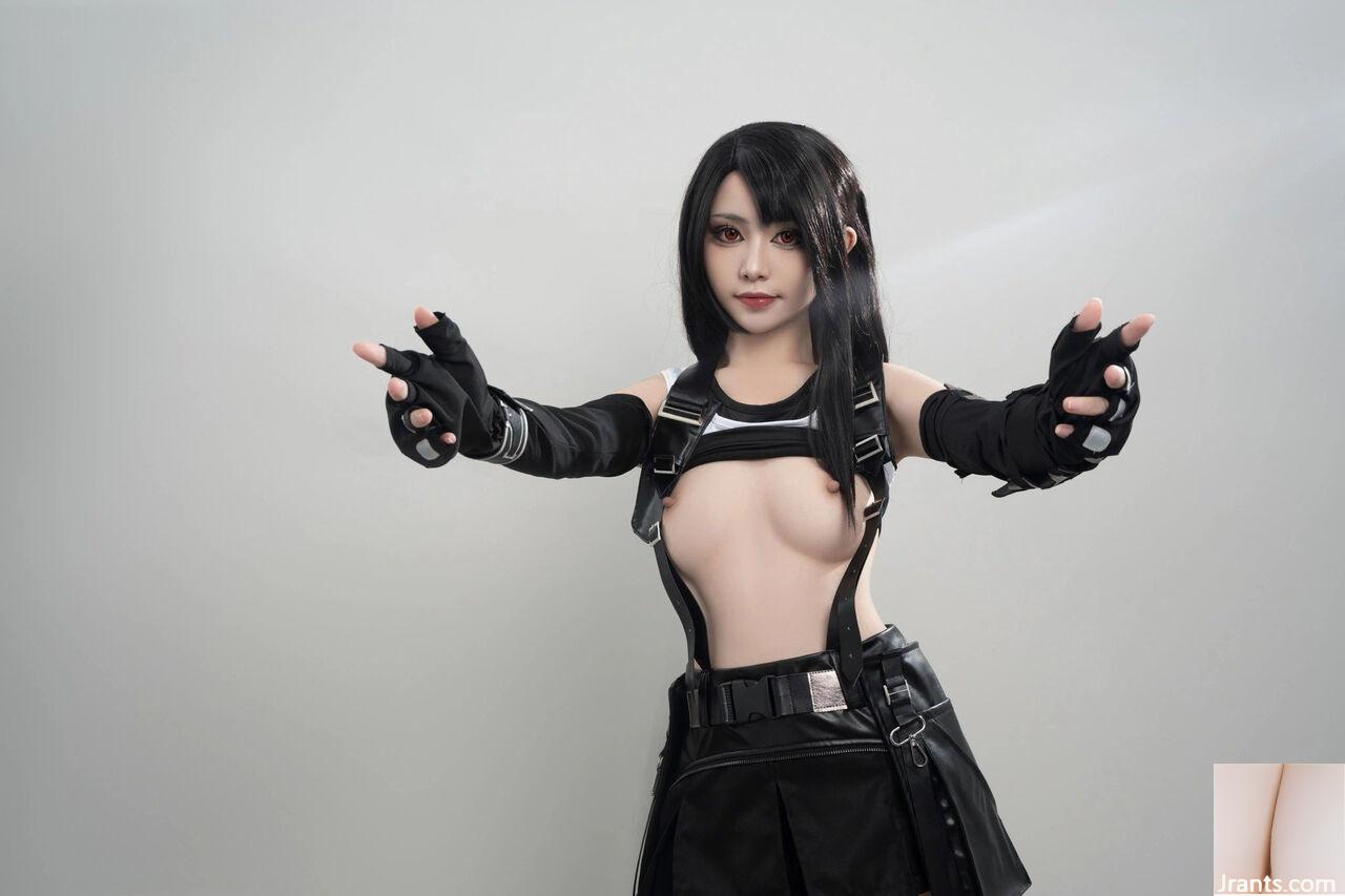 폭발적인 소녀 Nya Xiaoji – Final Fantasy 7 Tifa (55P)