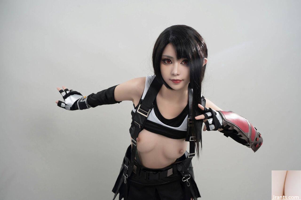 폭발적인 소녀 Nya Xiaoji – Final Fantasy 7 Tifa (55P)