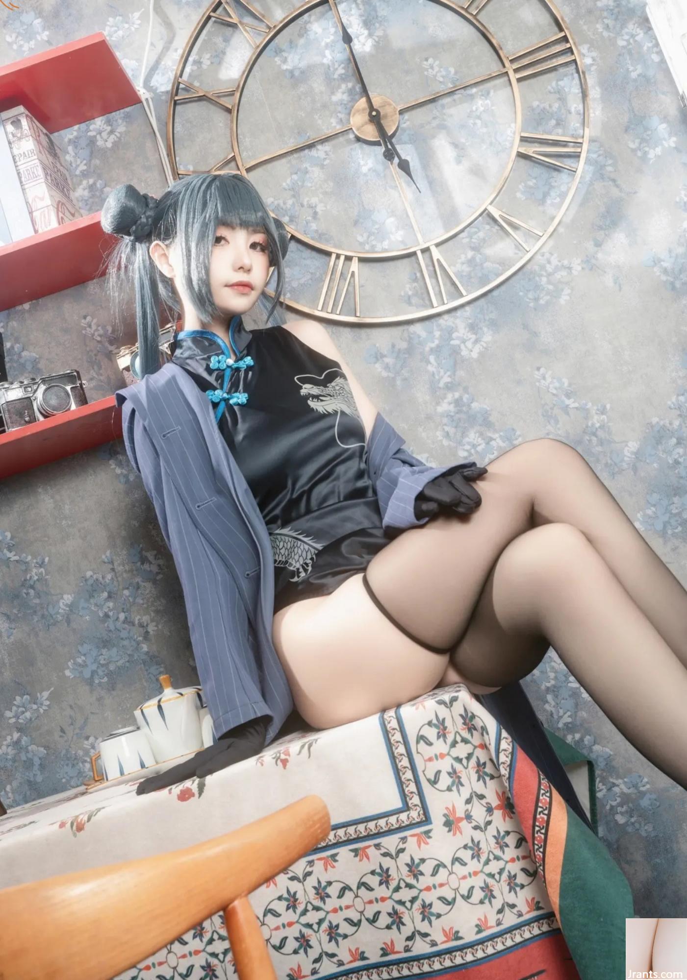 Welfare Girl Meow Xiaoji « Blue File Concubine Saki » (Version avancée) (76P)