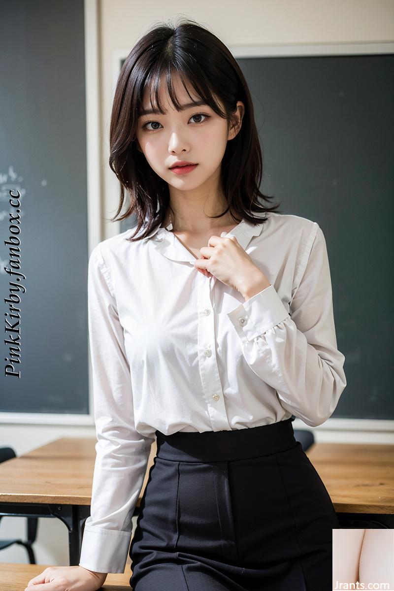 Beleza gerada por IA ~ PinkKirby-Oh meu querido professor!