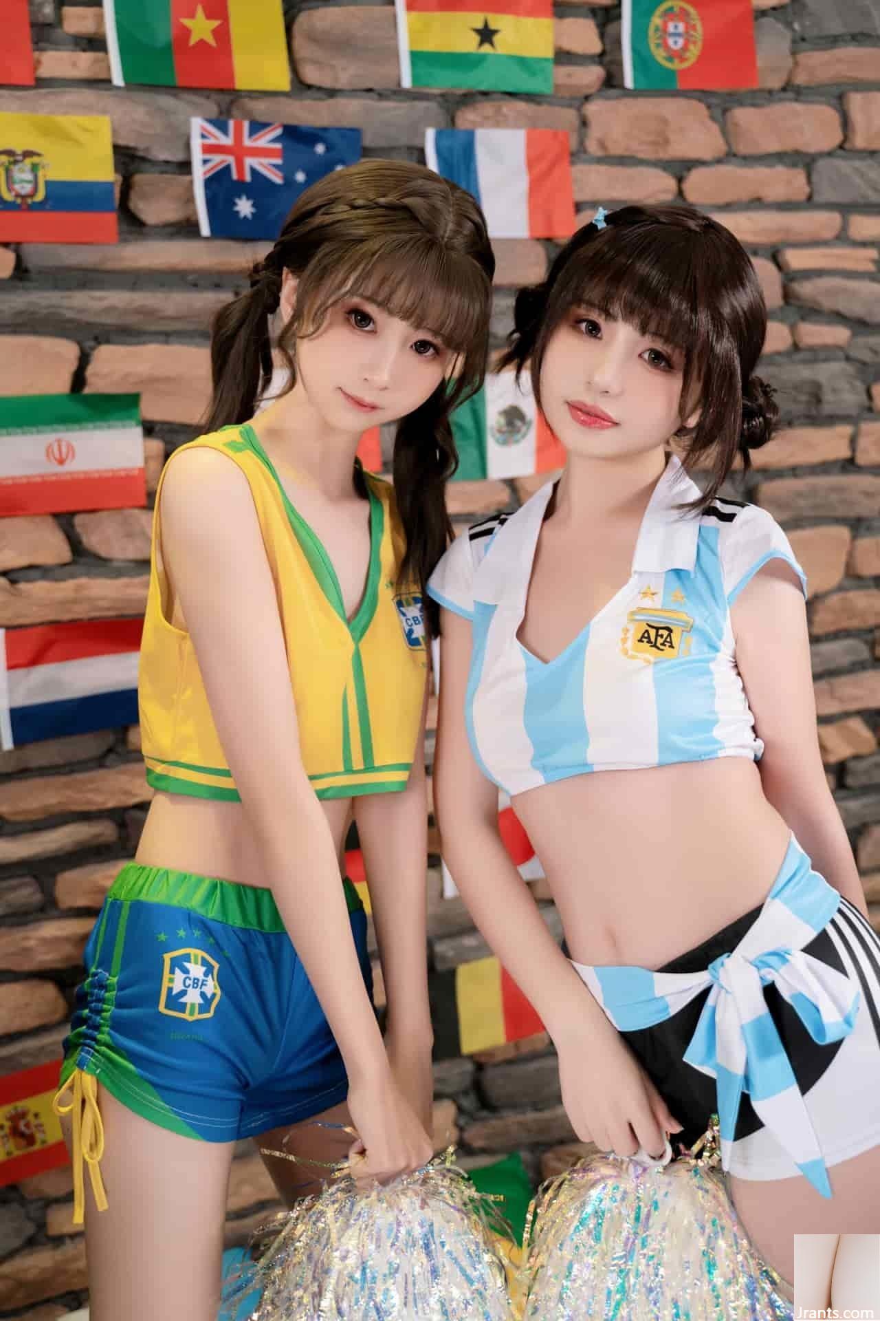 폭발적인 소녀 Nya Xiaoji x Kuriko 카논 – Football Baby (84P)