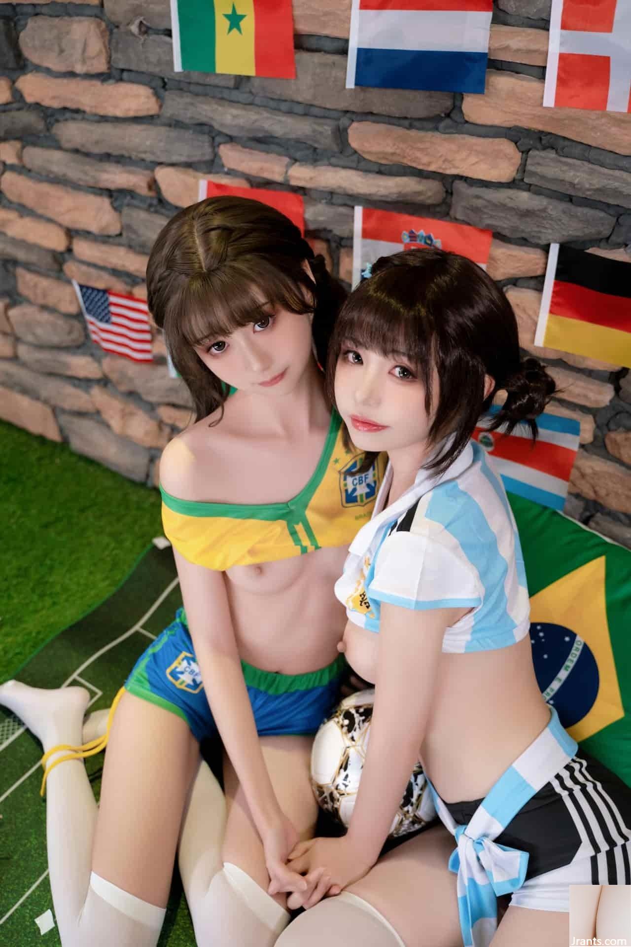 폭발적인 소녀 Nya Xiaoji x Kuriko 카논 – Football Baby (84P)