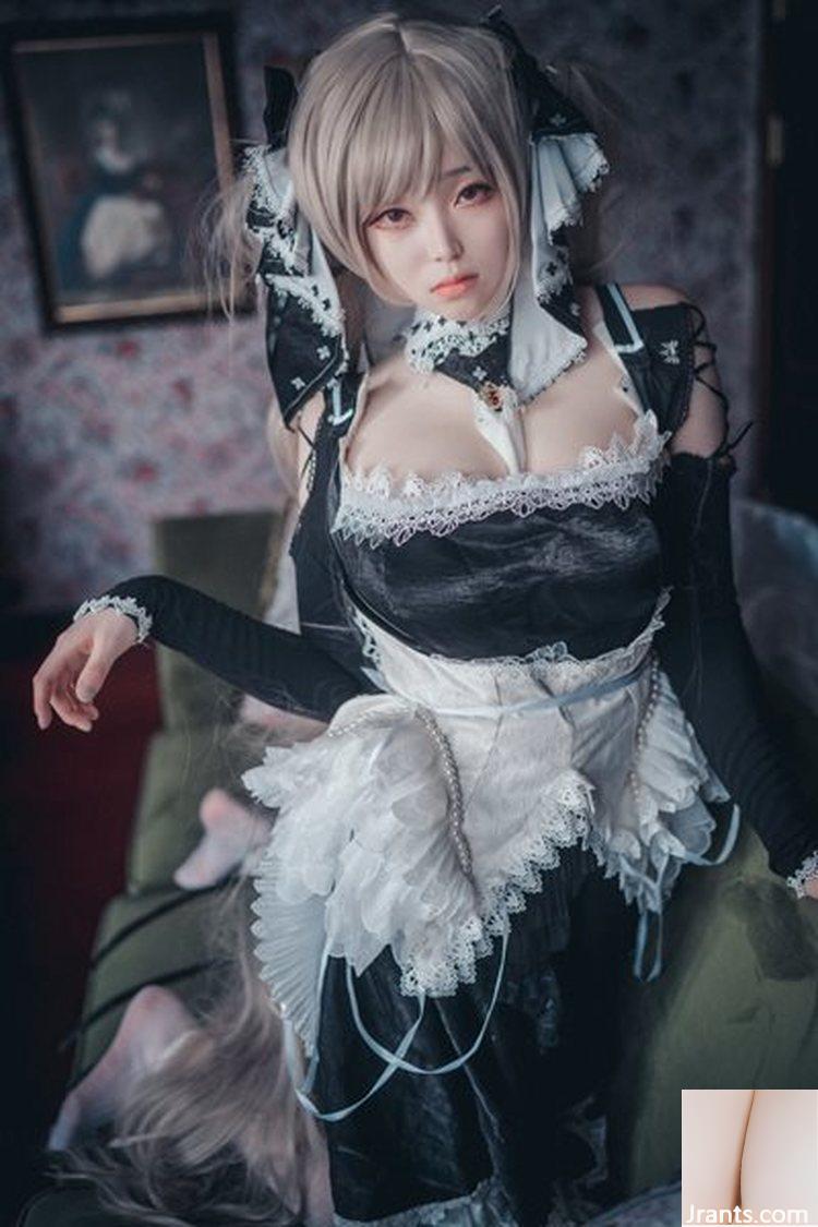 Disfraz de sirvienta de Goethe restaurado por Dios impresionante de Bambi Azur Lane (39P)