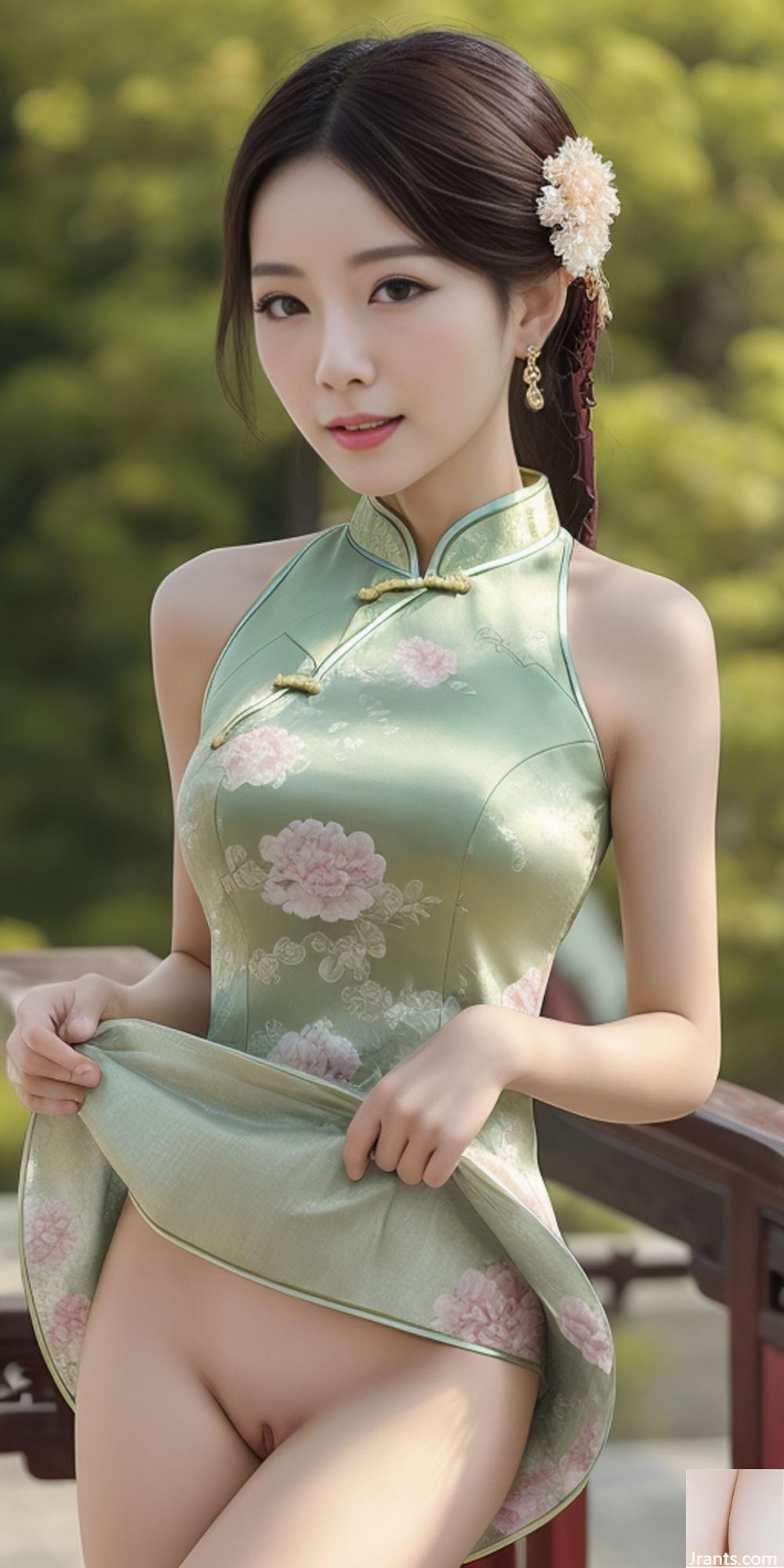 Pittura AI: cheongsam classico