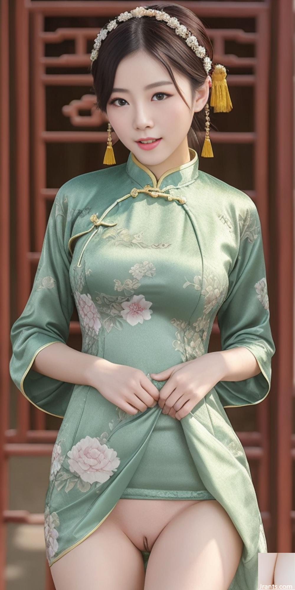 Pittura AI: cheongsam classico