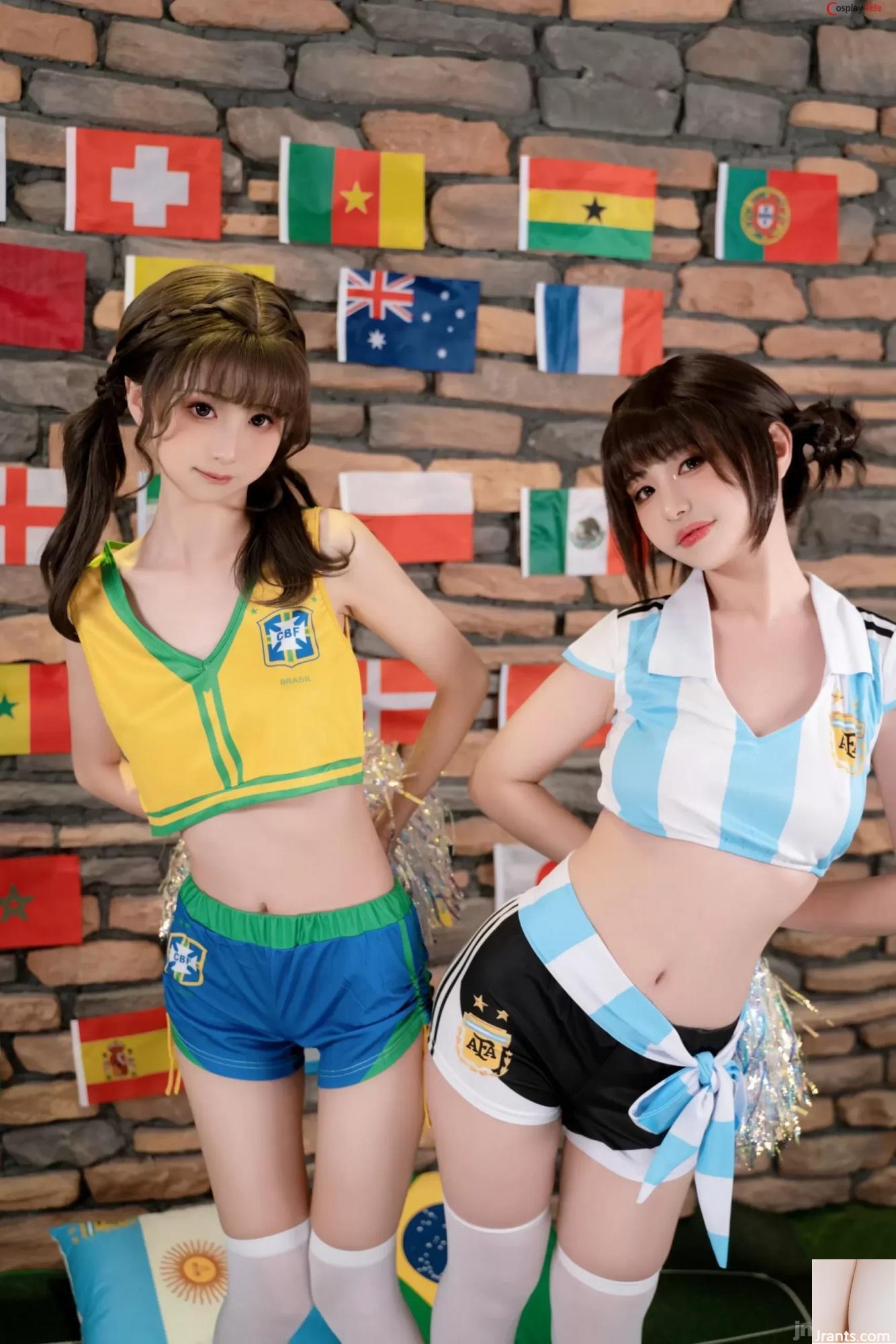 Nekokoyoshi (Garota Explosiva Nya Xiaoji) e 金鱼kinngyo – Copa do Mundo “86 fotos” (86P)