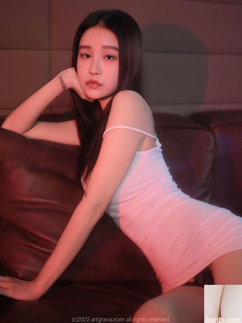 A bela modelo coreana rosa mostra corajosamente seu corpo sedutor em fotos – LeeSeol (59P)