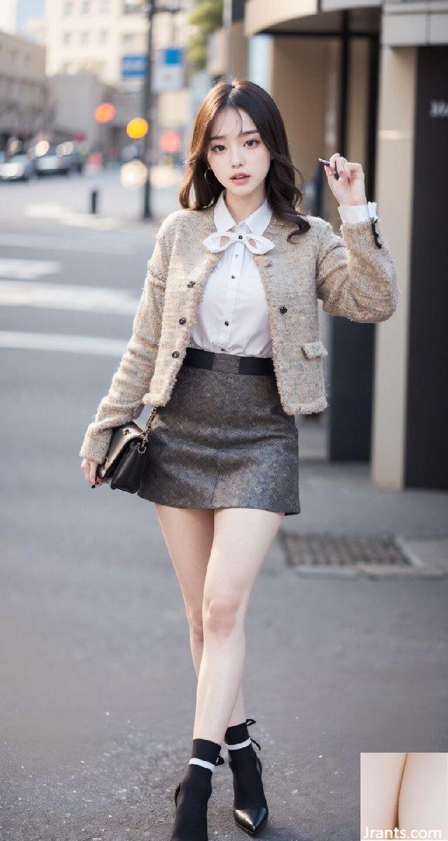 Le look chic et branché des AI Dream Girls coréennes dans la rue