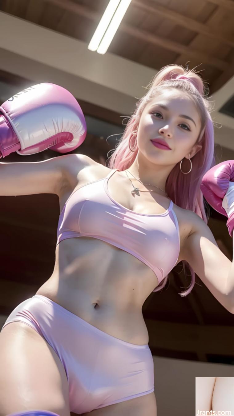 (عقب) Pink Boxing Girl AI