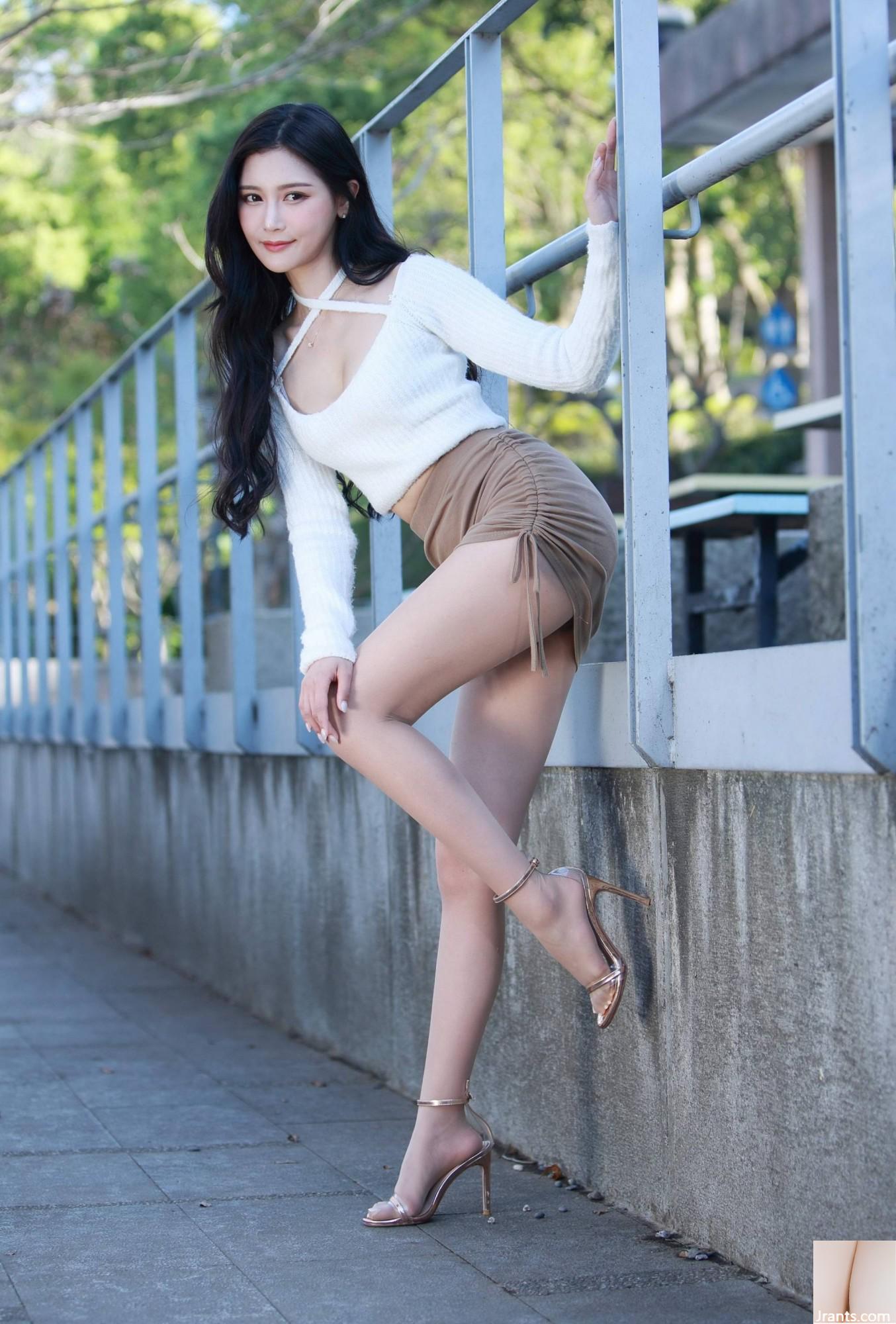 [Extrakapitel über schöne Beine]Das langbeinige Beauty-Model Xu Huiling zeigt ihren Bauch in einem kurzen Rock mit High Heels und schönen Beinen[86P]