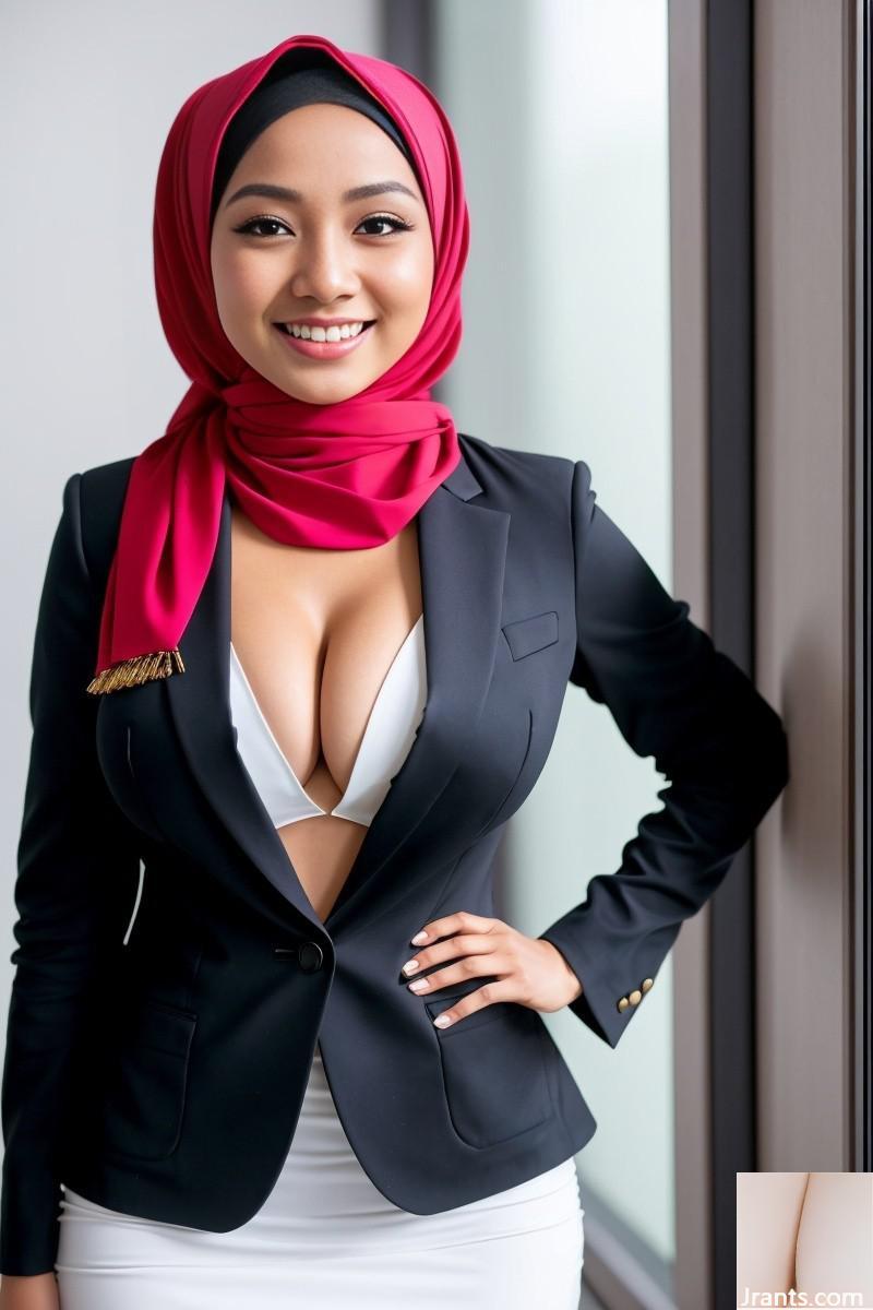 Rekan kerja berhijab