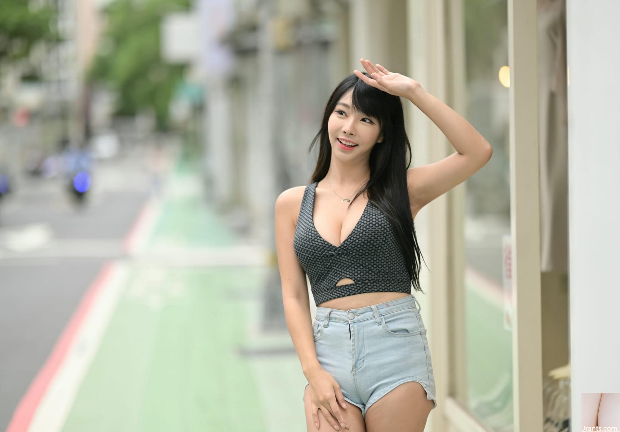 (Koleksi internet) Gadis berkaki cantik Taiwan-Zoe Pemotretan model luar ruangan yang begitu cantik (88P)