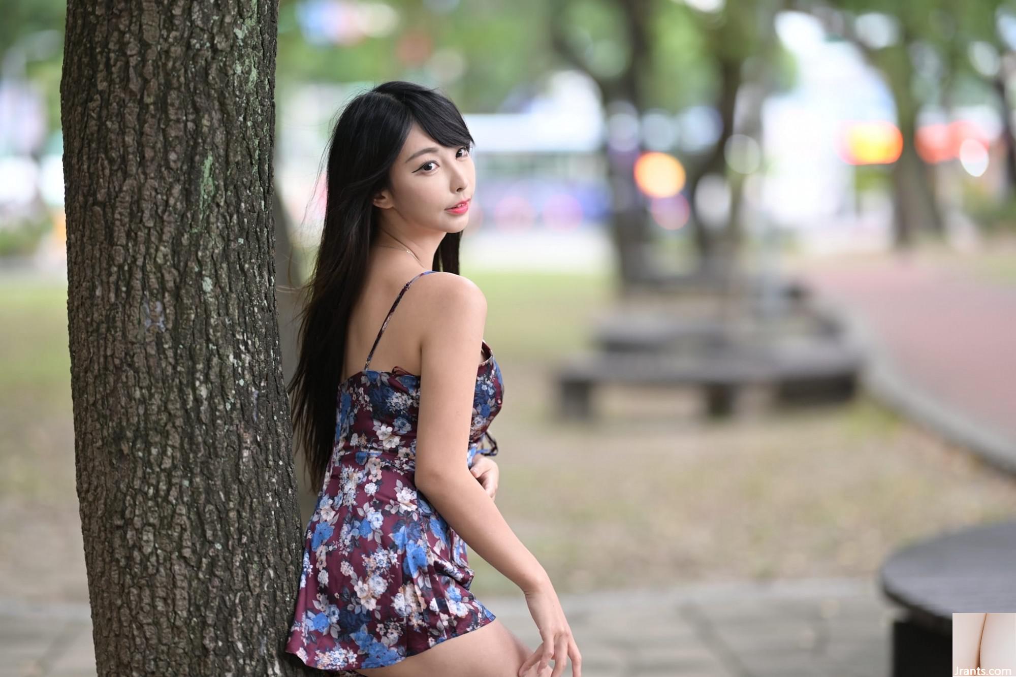 (Koleksi internet) Gadis berkaki cantik Taiwan-Zoe Pemotretan model luar ruangan yang begitu cantik (88P)