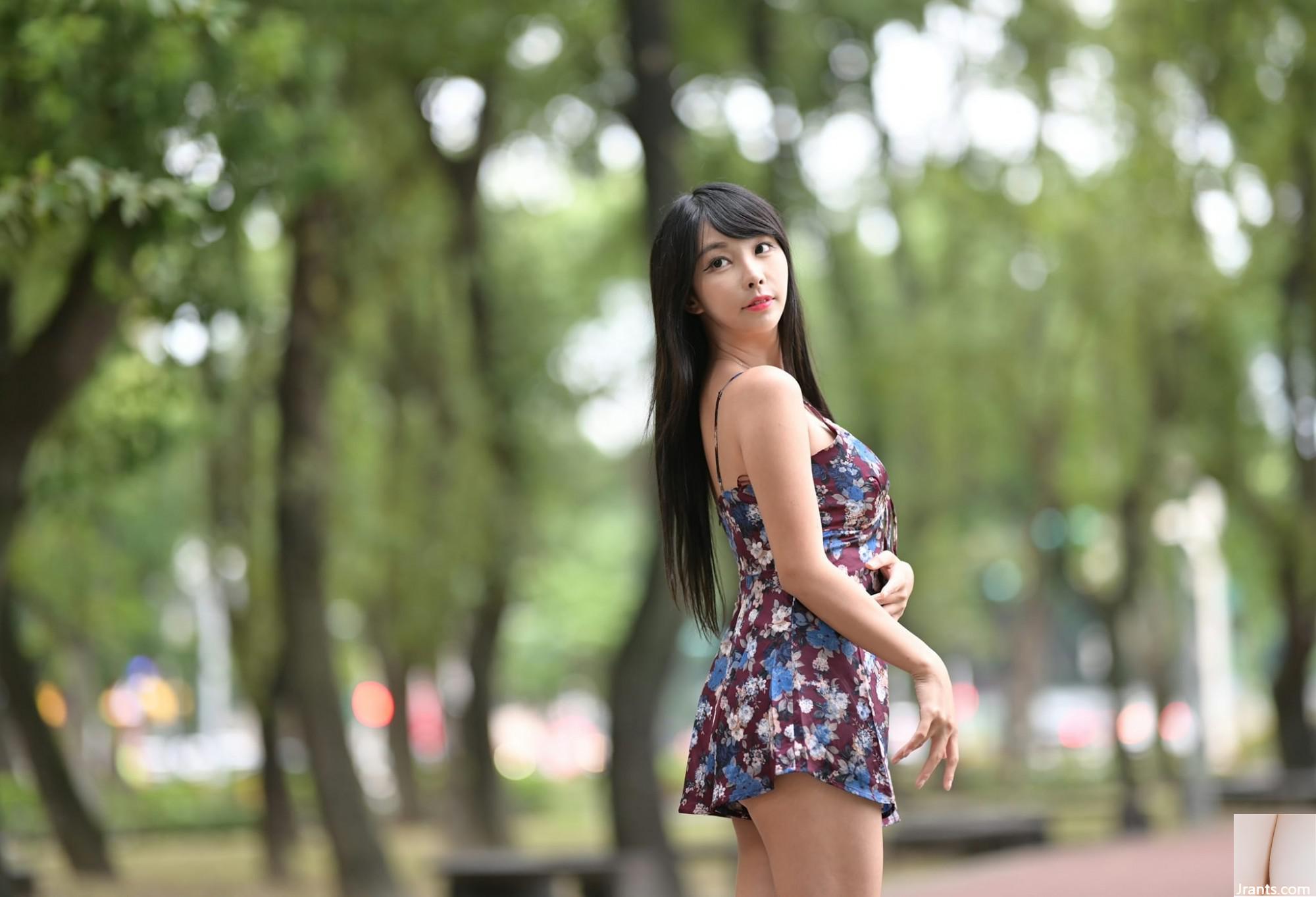 (Koleksi internet) Gadis berkaki cantik Taiwan-Zoe Pemotretan model luar ruangan yang begitu cantik (88P)