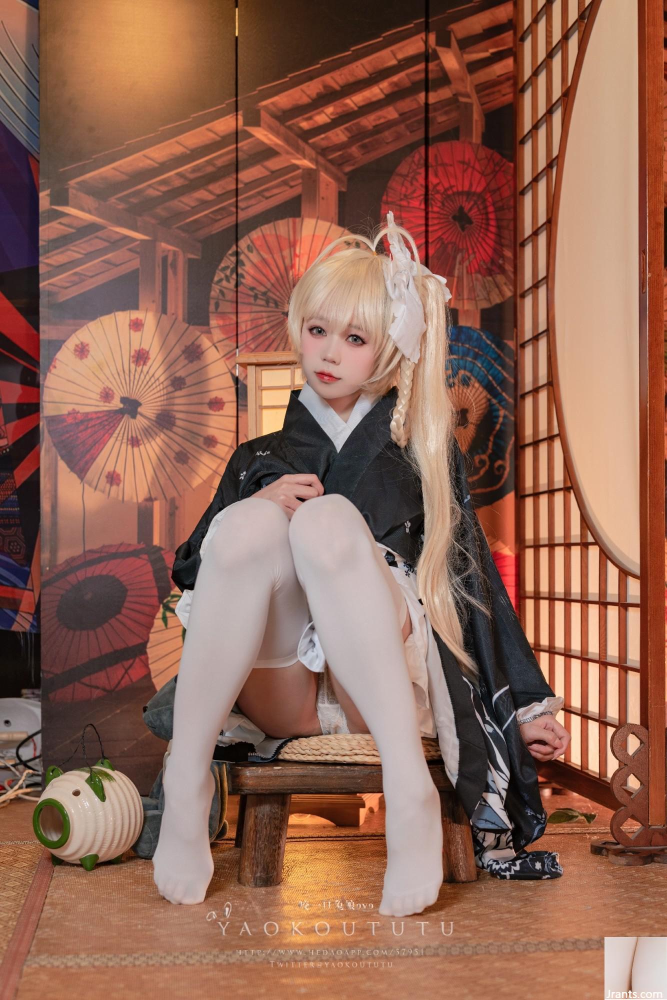 Coser@ Sticky Danzi Rabbit – Bonus exclusif du T3 de juin « Qiongmei Yukata » (42P)