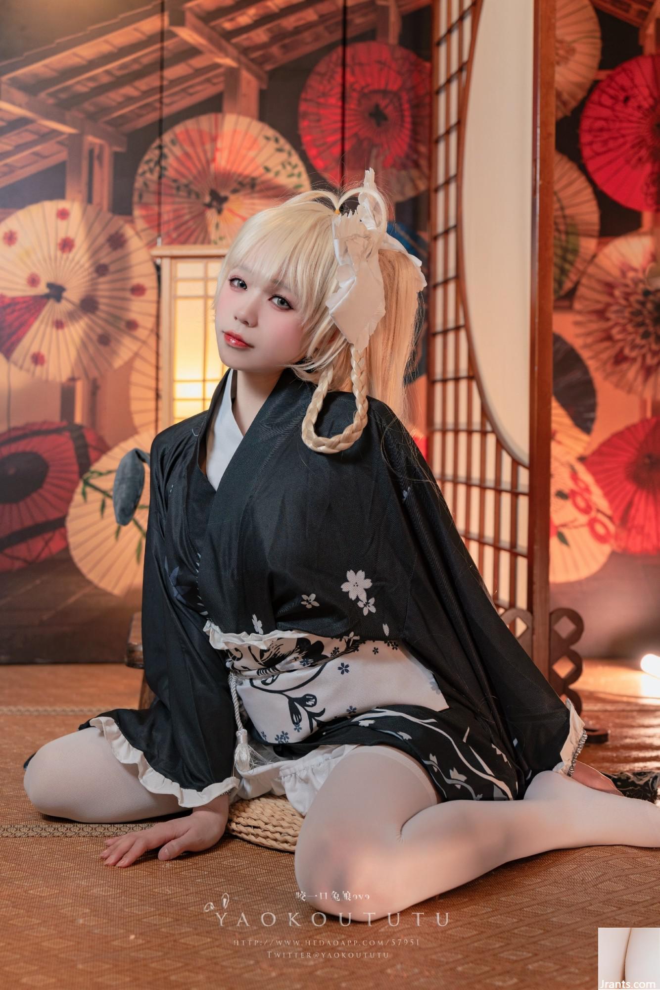 Coser@ Sticky Danzi Rabbit – Bonus exclusif du T3 de juin « Qiongmei Yukata » (42P)