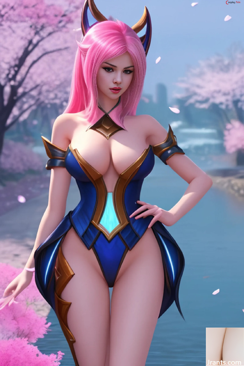 Arte con IA – Ahri Guardiana Estelar – League of Legends