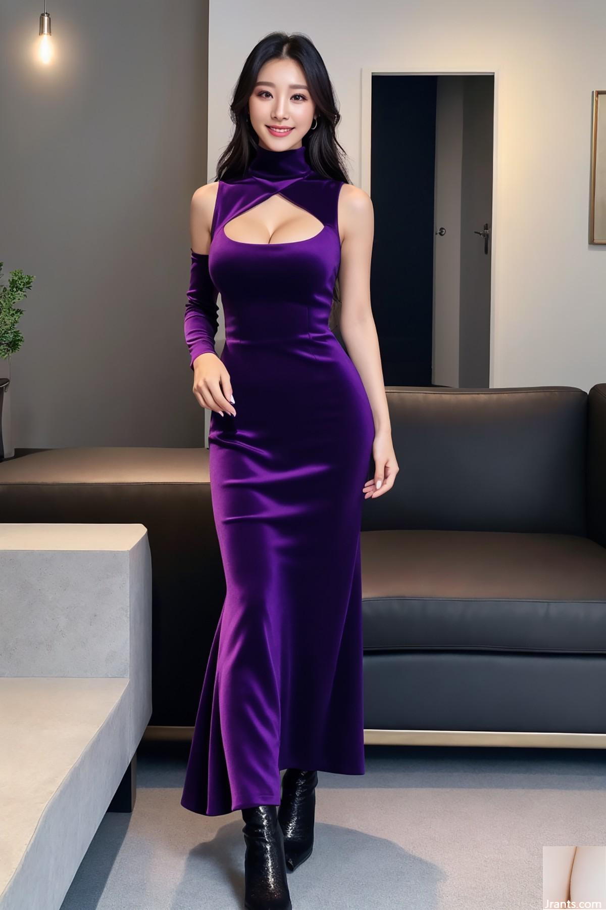 AIModel Vol.149 Robe violette