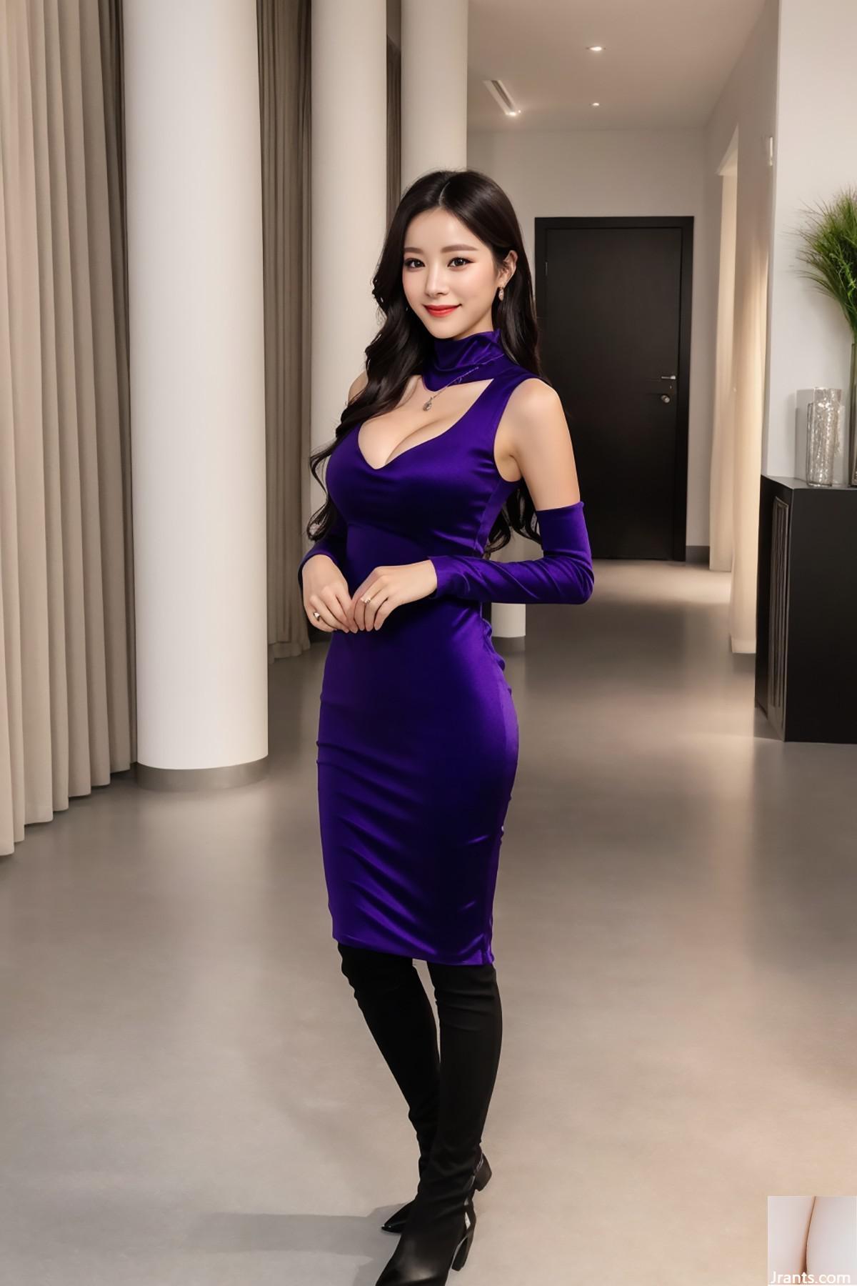 AIModel Vol.149 Robe violette