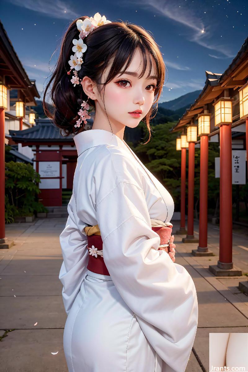 La belle porte un kimono