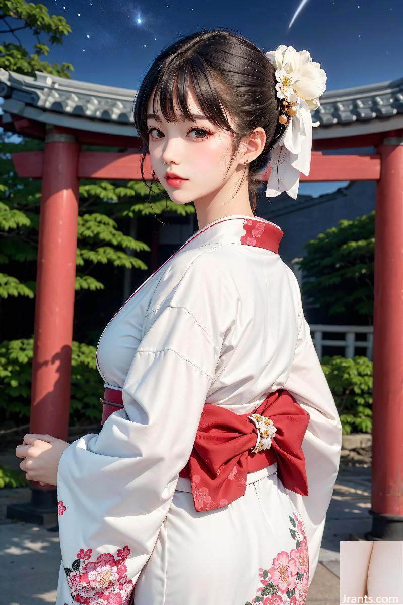 La belle porte un kimono