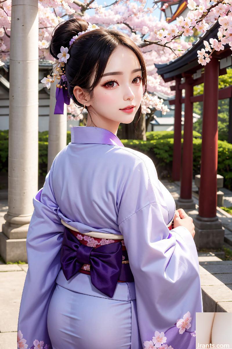 La belle porte un kimono