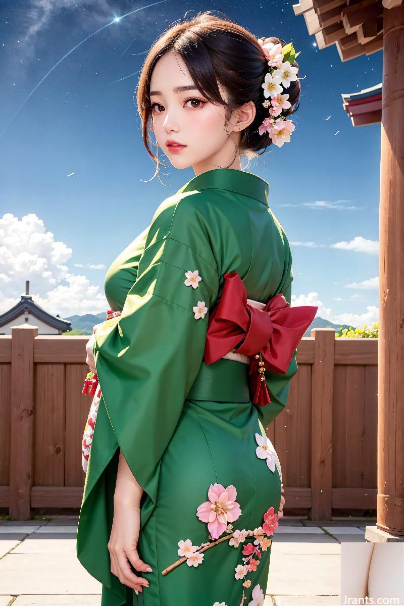 La belle porte un kimono