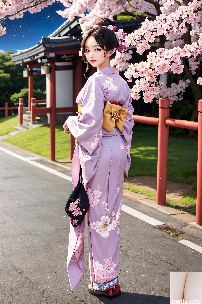 La belle porte un kimono