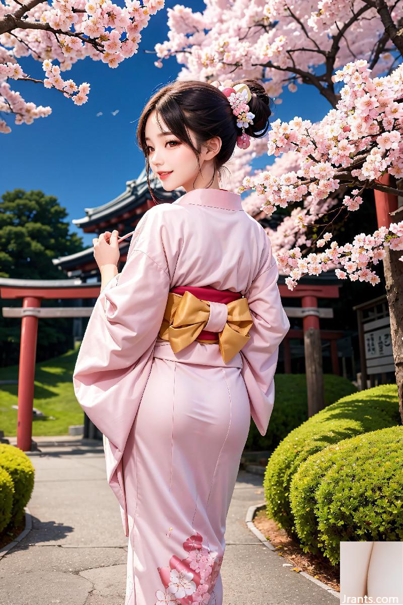 La belle porte un kimono