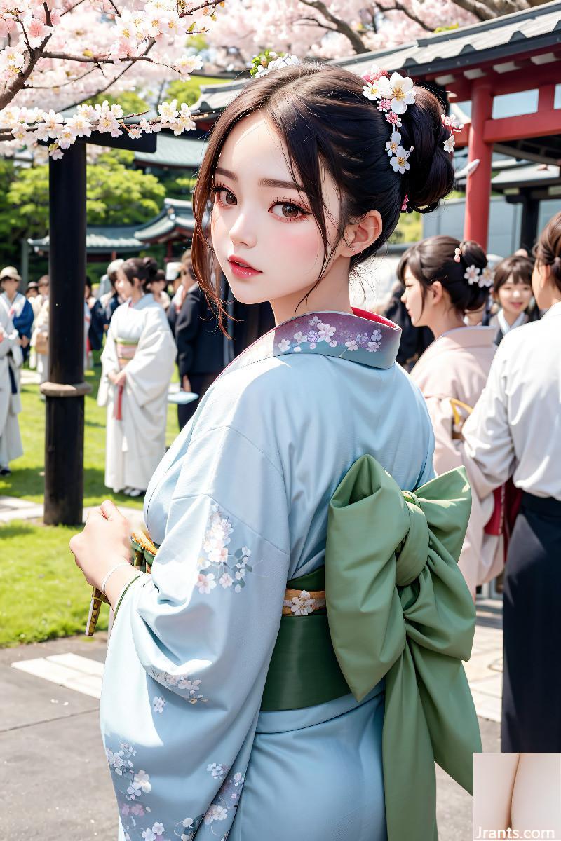 La belle porte un kimono