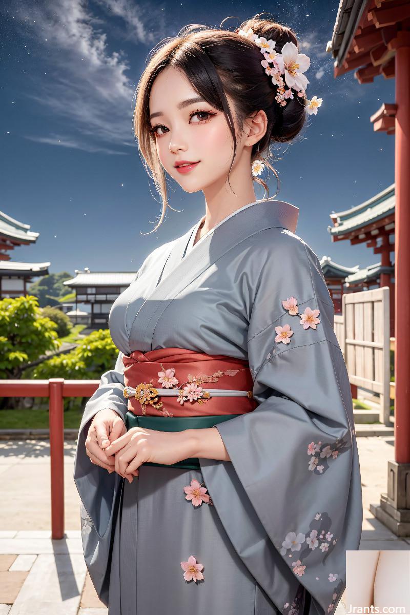 La belle porte un kimono