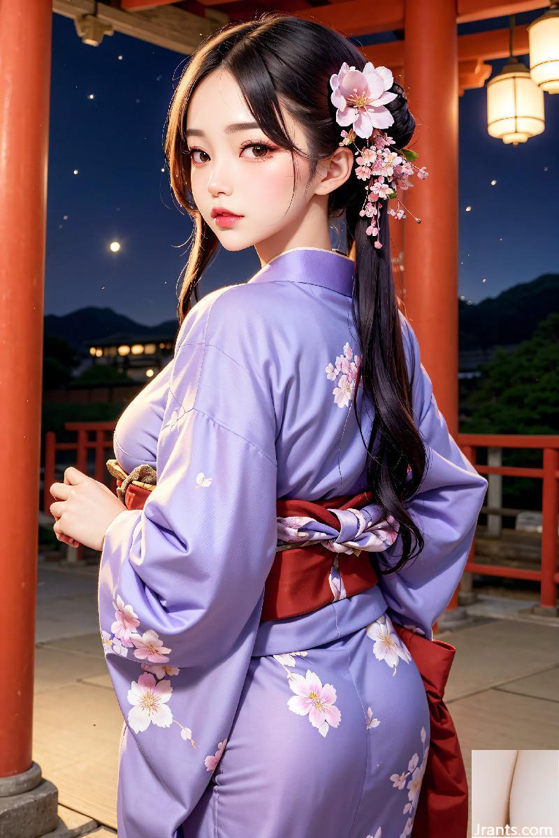 La belle porte un kimono