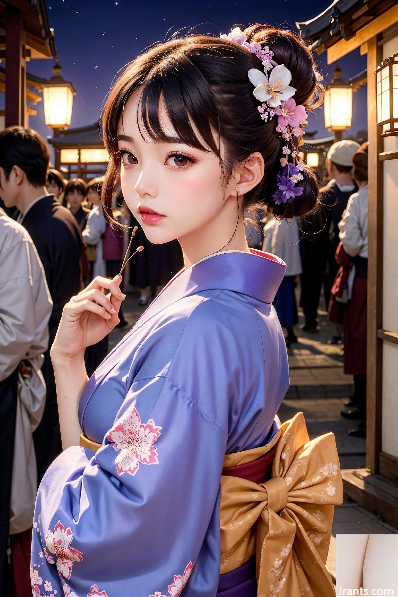 La belle porte un kimono