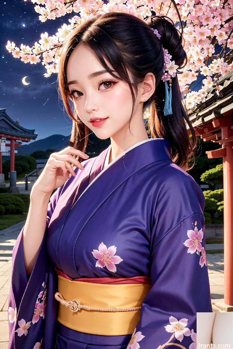 La belle porte un kimono