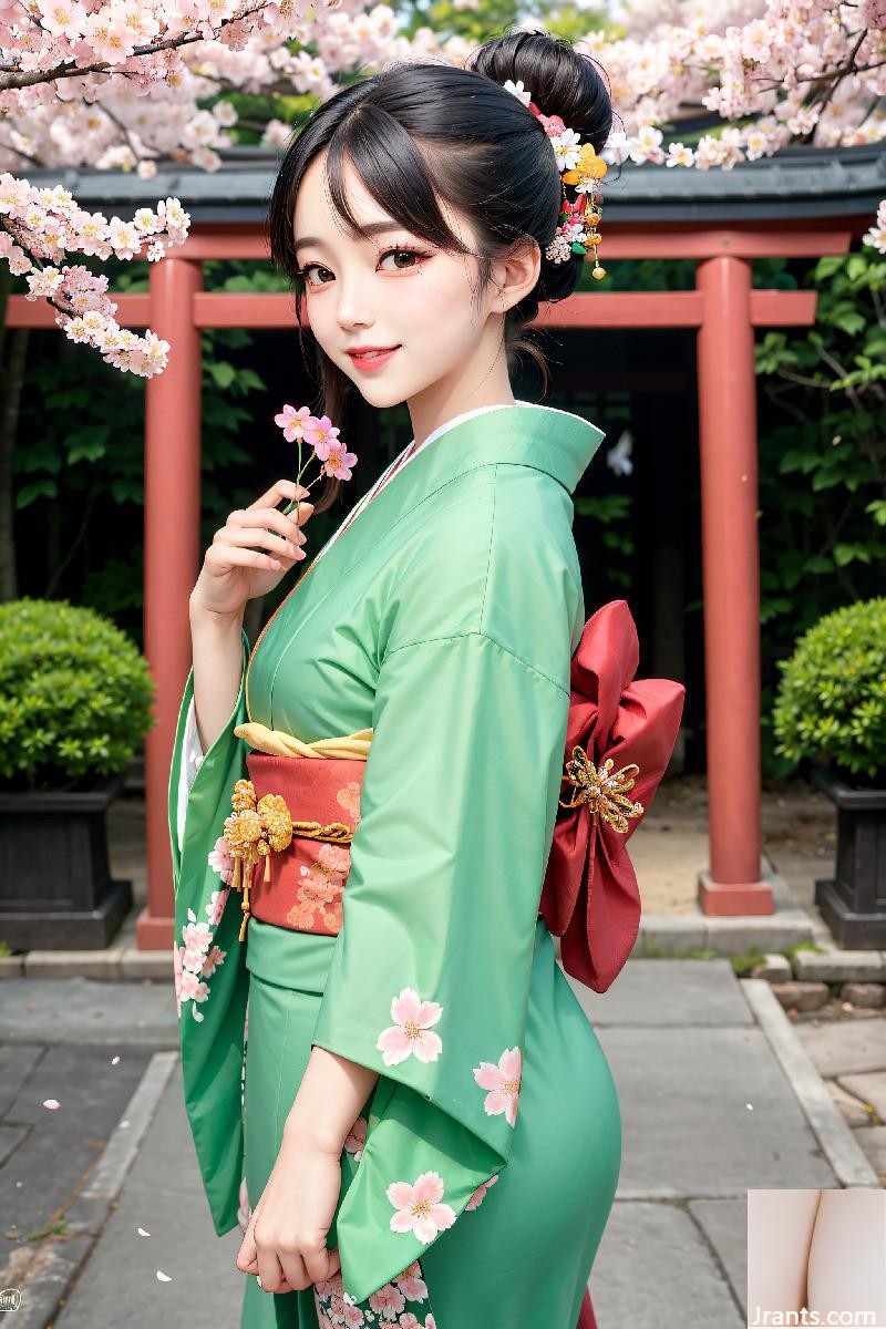 La belle porte un kimono