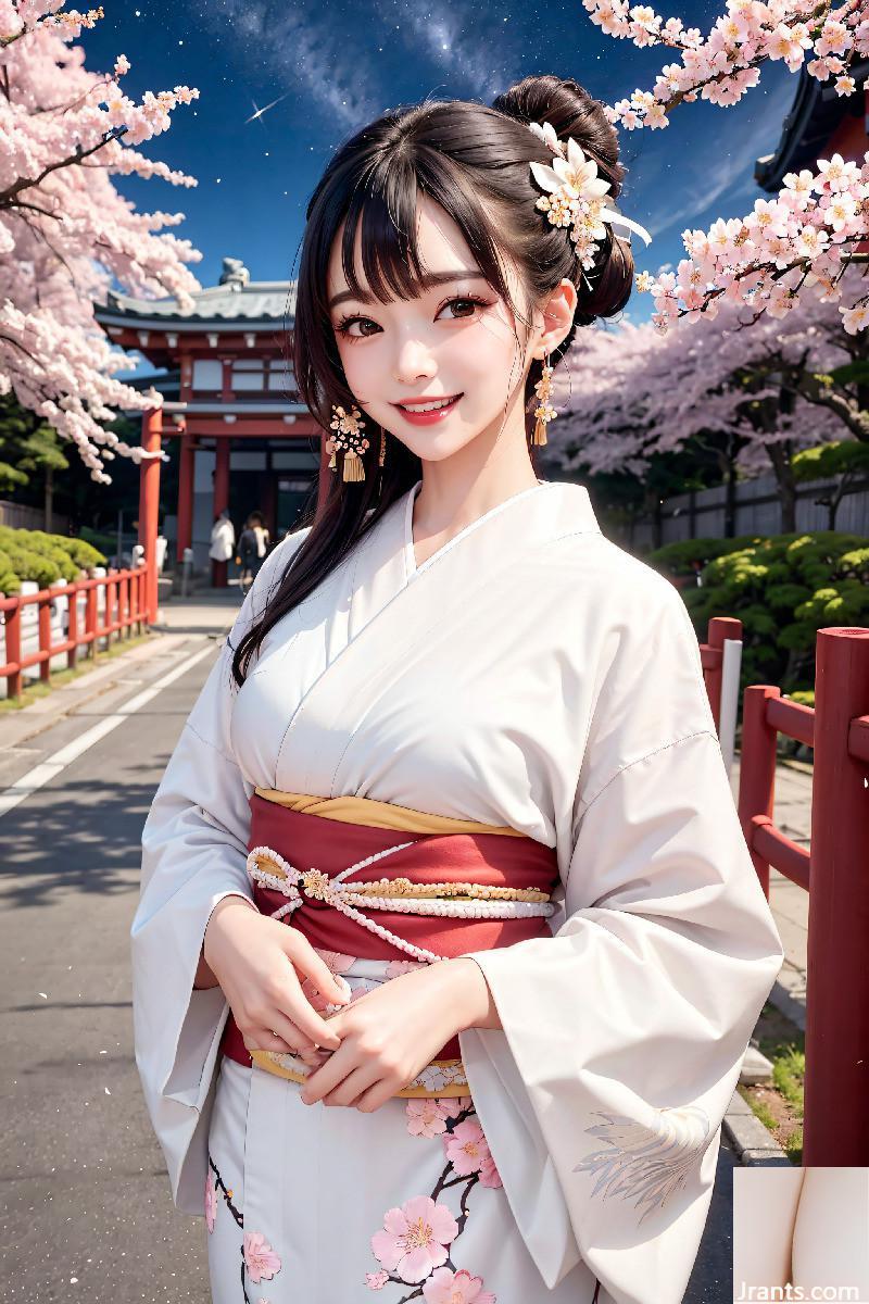 La belle porte un kimono