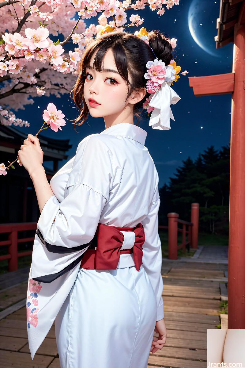 La belle porte un kimono