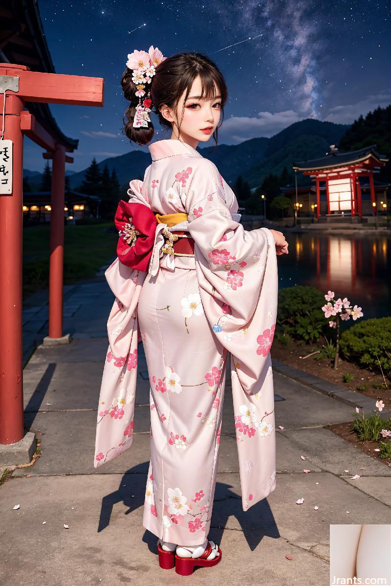 La belle porte un kimono