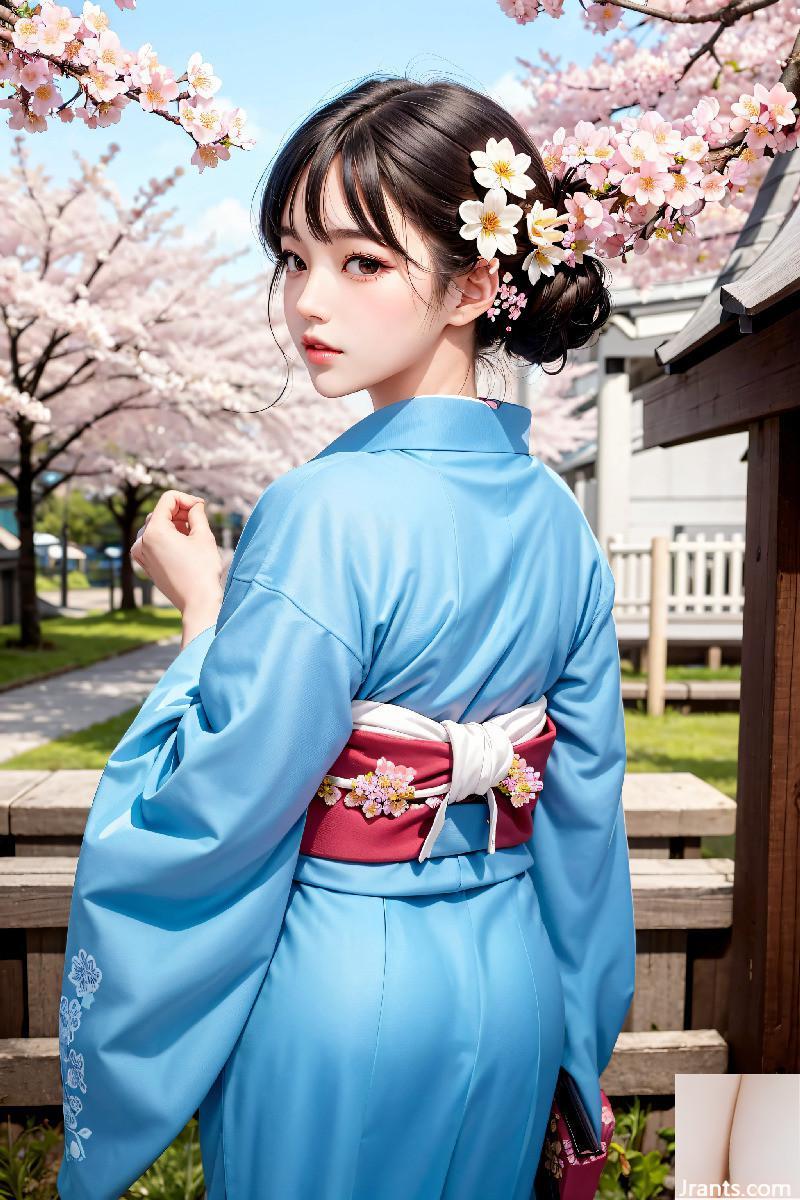 La belle porte un kimono