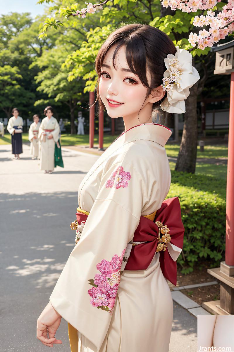 La belle porte un kimono