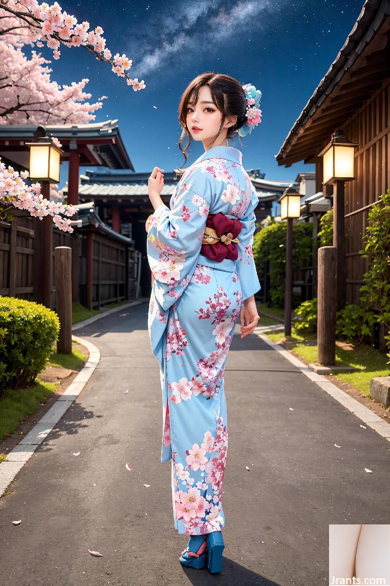 La belle porte un kimono